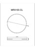 Миниатюра фото потолочный светодиодный светильник myfar ceiling oberon mr9100-cl | 220svet.ru