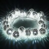 Миниатюра фото светодиодная гирлянда eurosvet нить 230v 400-003 хром/белый с эффектом мерцания | 220svet.ru