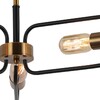 Миниатюра фото потолочная люстра illumico il8253-3cou-79 bk gd | 220svet.ru