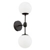 Миниатюра фото бра lumina deco zodiak ldw 6001-2 bk+wt | 220svet.ru