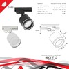 Миниатюра фото трековый светильник reluce 53003-9.3-001ld gx53 wt | 220svet.ru