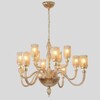 Миниатюра фото подвесная люстра crystal lux silvestro sp12 amber | 220svet.ru