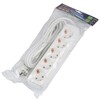 Миниатюра фото удлинитель uniel 5гн х 3м с/з s-gcu5-3 white ul-00010008 | 220svet.ru