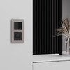 Миниатюра фото рамка werkel на 2 поста дымчатый w0023117 4690389206405 | 220svet.ru