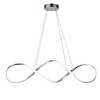 Миниатюра фото подвесной светодиодный светильник escada knot 10236/1led chrome | 220svet.ru