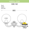 Миниатюра фото светильник уличный настенный fumagalli mirra/g300 g30.142.000.bze27 | 220svet.ru