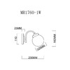 Миниатюра фото бра myfar easy mr1760-1w | 220svet.ru