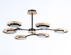 Миниатюра фото потолочная светодиодная люстра ambrella light comfort linetech fl51619 | 220svet.ru