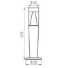 Миниатюра фото уличный светильник kanlux invo tr 107-o-gr 29177 | 220svet.ru