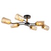 Миниатюра фото потолочная люстра escada vertigo 1131/6p black/gold | 220svet.ru