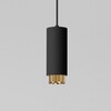 Миниатюра фото подвесной светильник elektrostandard 50122/1 gu10 черный/золото a064791 | 220svet.ru