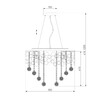 Миниатюра фото подвесная люстра eurosvet 10123/8 золото/прозрачный хрусталь strotskis smart | 220svet.ru