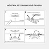 Миниатюра фото встраиваемая светодиодная панель ogm lp-03 | 220svet.ru