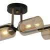 Миниатюра фото потолочная люстра illumico il8148-6cou-79 bk br | 220svet.ru