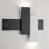 Миниатюра фото настенный светодиодный светильник indigo avanzato 14023/2w black stone v000120l | 220svet.ru