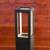 Миниатюра фото уличный светодиодный светильник elektrostandard frame 1529 techno led черный a051859 | 220svet.ru