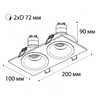 Миниатюра фото рамка для светильника italline m01-1020 black | 220svet.ru