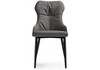 Миниатюра фото стул на металлокаркасе woodville neli gray / black 15215 | 220svet.ru