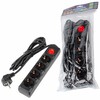 Миниатюра фото удлинитель uniel ultra 4гн х 3м с/з s-gcu4-3b black ul-00010023 | 220svet.ru
