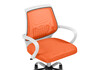 Миниатюра фото компьютерное кресло woodville ergoplus orange / white 15373 | 220svet.ru