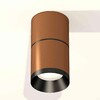 Миниатюра фото комплект накладного светильника ambrella light techno spot xs7404041 scf/pbk кофе песок/черный полированное (c7404, a2071, c7404, n7031) | 220svet.ru