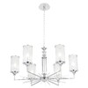 Миниатюра фото подвесная люстра crystal lux gloria sp6 chrome | 220svet.ru