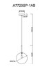 Миниатюра фото подвесной светильник arte lamp cameron a7720sp-1ab | 220svet.ru
