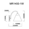 Миниатюра фото бра myfar mr1450-1w | 220svet.ru