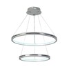 Миниатюра фото подвесная светодиодная люстра profit light 6041/2 wht | 220svet.ru