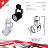 Миниатюра фото трековый однофазный светильник reluce technical 16020-9.3-001ct mr16 bk | 220svet.ru
