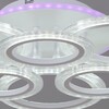 Миниатюра фото потолочная светодиодная люстра reluce 09812-3.3-3+3a wh (rgb) | 220svet.ru