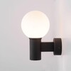 Миниатюра фото уличный настенный светильник elektrostandard sfera 35126/d черный a060122 | 220svet.ru
