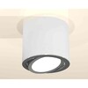 Миниатюра фото комплект накладного светильника ambrella light techno spot xs7401003 swh/psl белый песок/серебро полированное (c7401, n7003) | 220svet.ru