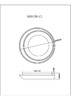 Миниатюра фото потолочный светодиодный светильник myfar ceiling phoebe mr9150-cl | 220svet.ru