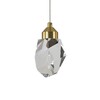 Миниатюра фото подвесной светодиодный светильник indigo crystal 12053/1p brass v000132l | 220svet.ru
