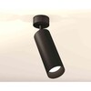 Миниатюра фото комплект накладного светильника ambrella light techno spot xm6343002 sbk/pbk черный песок/черный полированный (a2210, c6343, n6131) | 220svet.ru