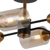 Миниатюра фото потолочная люстра illumico il8243-4cou-79 bk br | 220svet.ru