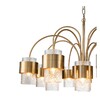 Миниатюра фото подвесная люстра indigo eleganza 12019/a/12p brass v000324 | 220svet.ru