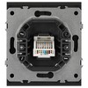 Миниатюра фото розетка эра arktik 16-3107-05 информационная rj45 антрацит б0070478 | 220svet.ru