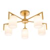 Миниатюра фото потолочная люстра escada style 1142/5p gold | 220svet.ru
