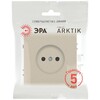 Миниатюра фото розетка эра arktik 16-2106-04 без заземления 2p 16а-250в шампань б0071676 | 220svet.ru