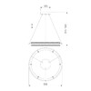 Миниатюра фото подвесной светодиодный светильник eurosvet 90241/1 белый/ серебро smart | 220svet.ru