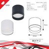 Миниатюра фото потолочный светильник reluce 53007-9.5-001ld gx53 wt | 220svet.ru