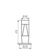 Миниатюра фото уличный светильник kanlux invo tr 47-o-gr 29175 | 220svet.ru