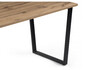 Миниатюра фото стол деревянный woodville лота лофт 140 25 мм дуб вотан / матовый черный 489611 | 220svet.ru