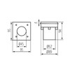 Миниатюра фото грунтовый светильник kanlux gordo n 1w cw-l-sr 18192 | 220svet.ru