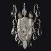 Миниатюра фото настенный светильник crystal lux esmiralda ap2 silver | 220svet.ru