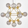 Миниатюра фото подвесная люстра lumina deco zodiak ldp 160n-12 md+gy | 220svet.ru