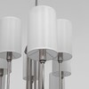 Миниатюра фото подвесная люстра eurosvet abbey 60164/10 никель smart | 220svet.ru