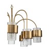 Миниатюра фото подвесная люстра indigo eleganza 12019/a/8p brass v000323 | 220svet.ru